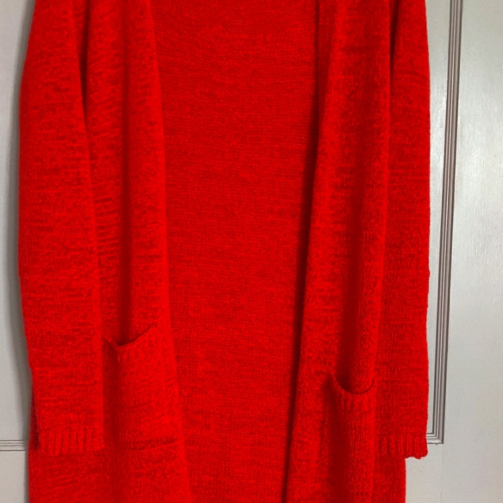 Bright Orange Cardigan